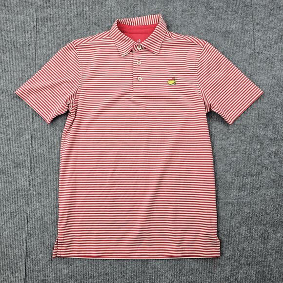 Masters Polo Shirt Youth Medium Striped Golf Augusta National Kids Tournament - Picture 1 of 8